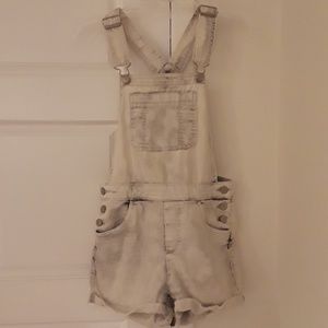 Denim Shorts Overalls